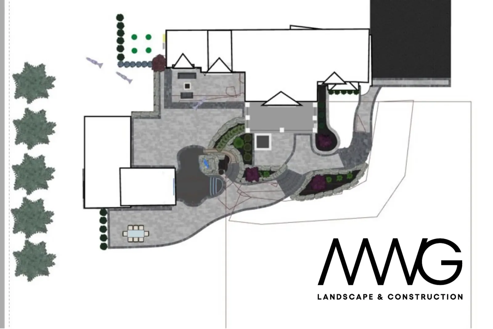2D site plan for the same property